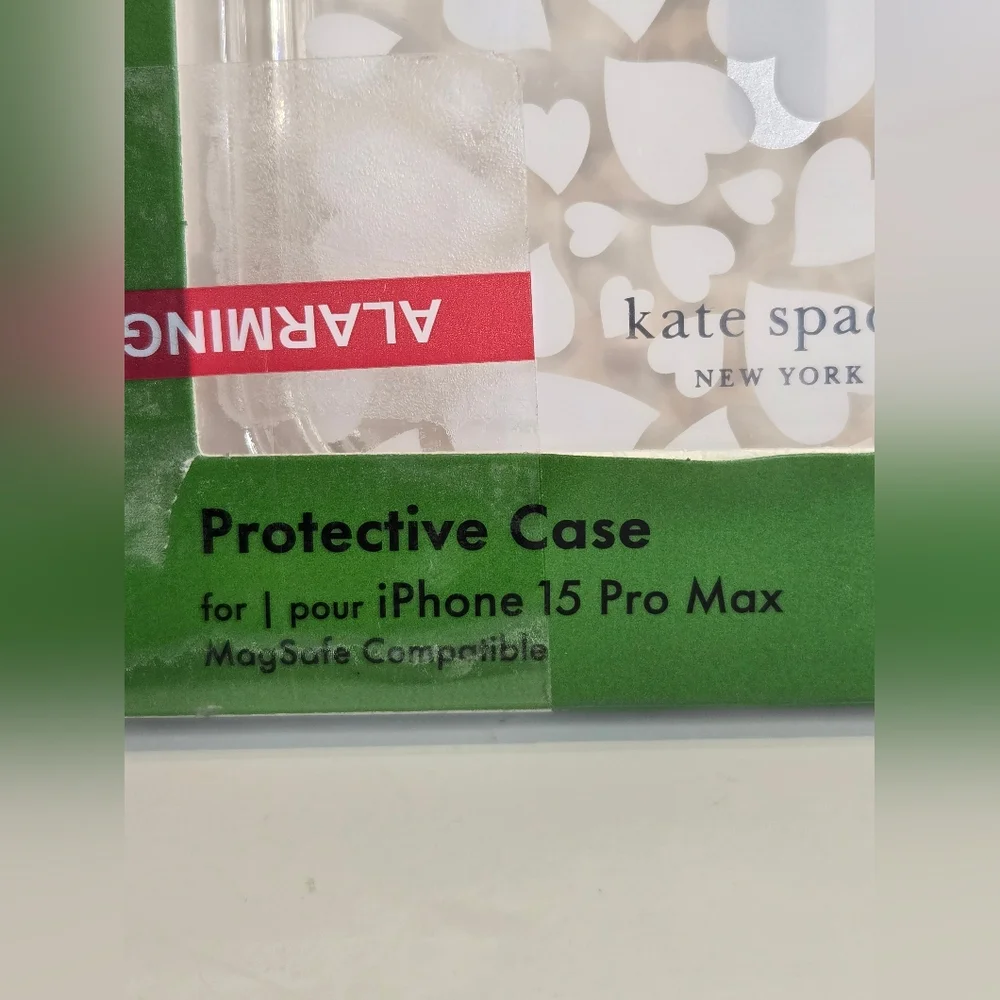 Kate Spade White Heart iPhone 15 Pro Max Case